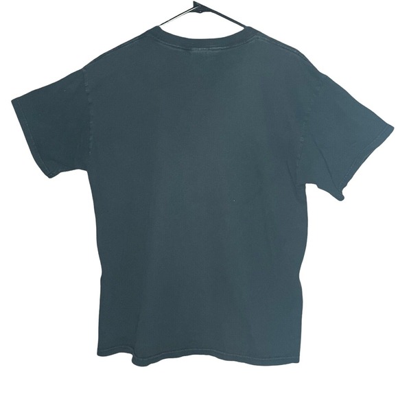 Vintage Etnies Skateboard T-Shirt Sz LG USA Black Graphic Rare Skull Tribal Red - Picture 5 of 5